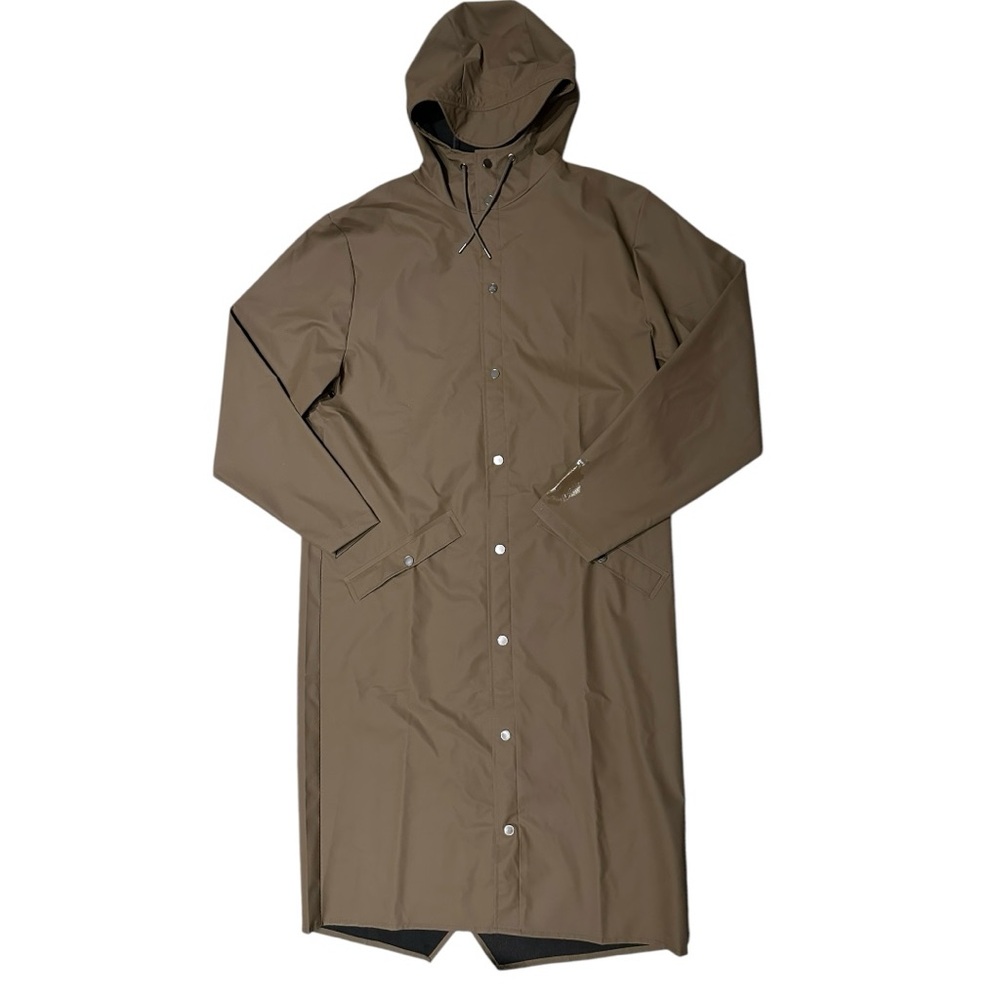 NWT RAINS Longer Jacket in Wood Size Medium M Unisex - Picture 4 of 7